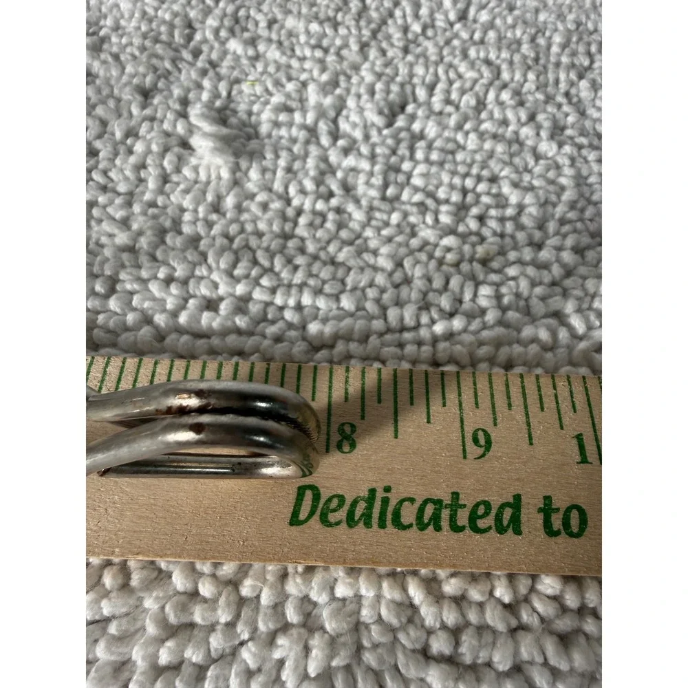 Vintage Ekco‎ USA Metal Kitchen Tongs Scissor Style Silver Tone 8.25 Inch